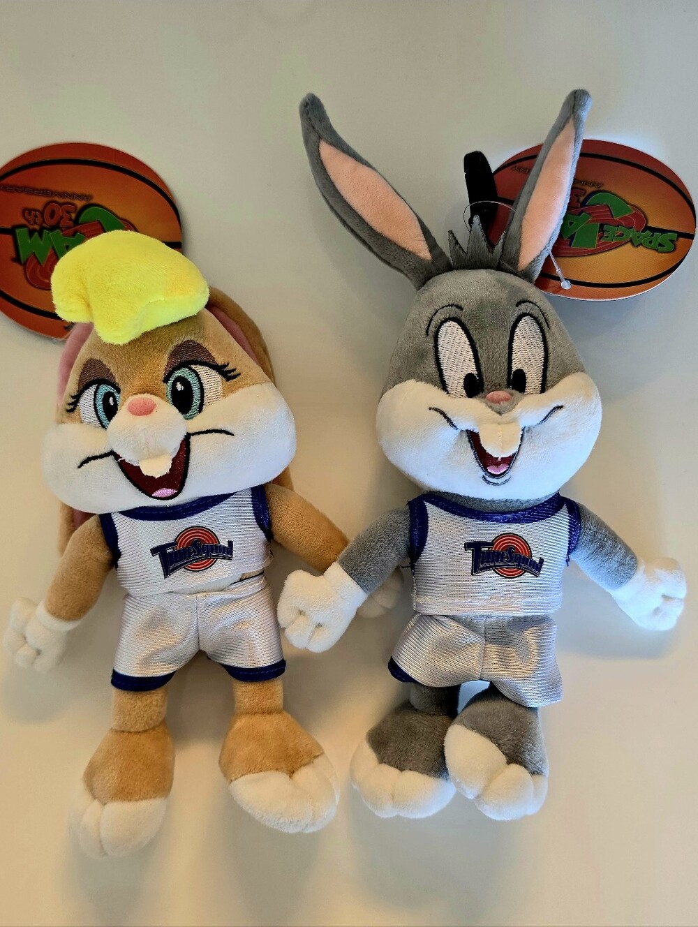 NWT Space Jam 30th Anniversary Bugs Bunny & Lola Bunny Plush Set with Tags